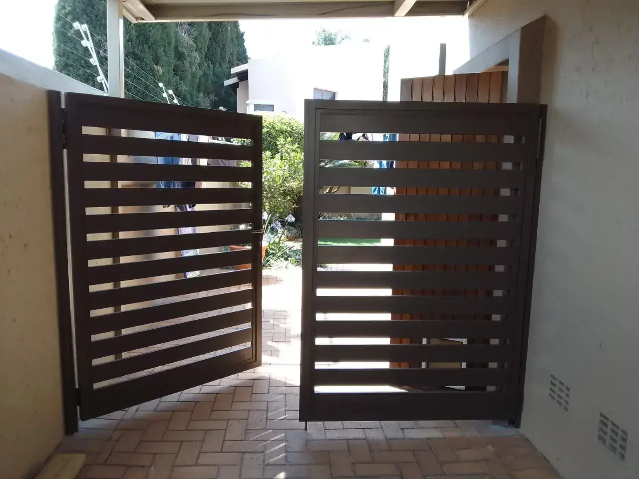 Aluminium gate Mossel Bay project