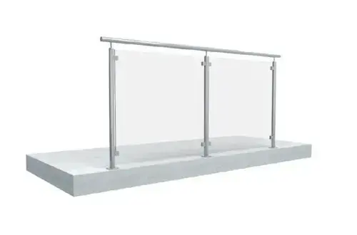 Post and rail aluminium balustrade system