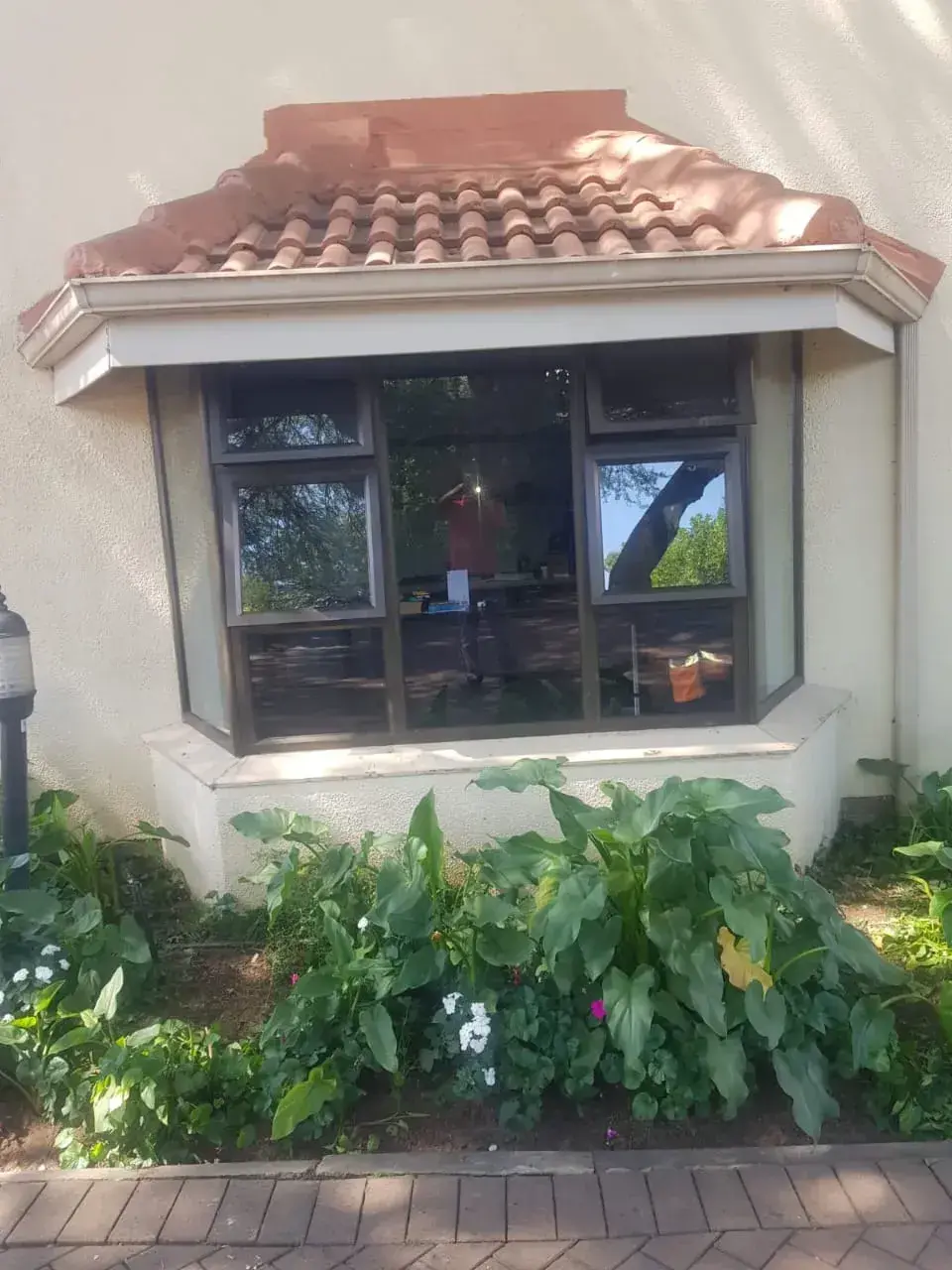 Aluminium window installation detail